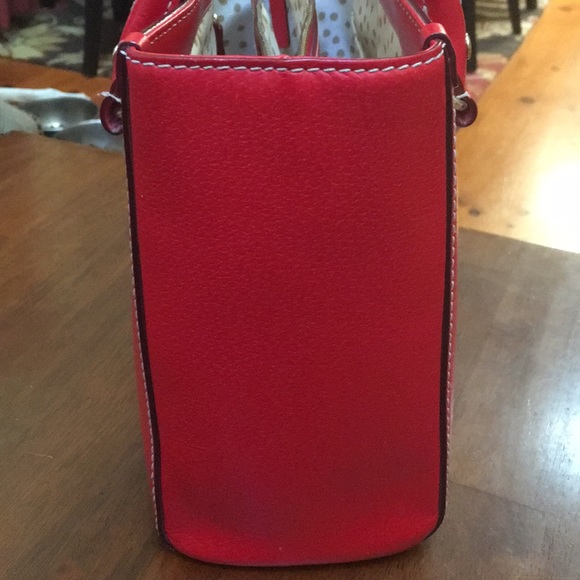 Kate Spade cherry red purse with dust cover - Picture 3 of 15